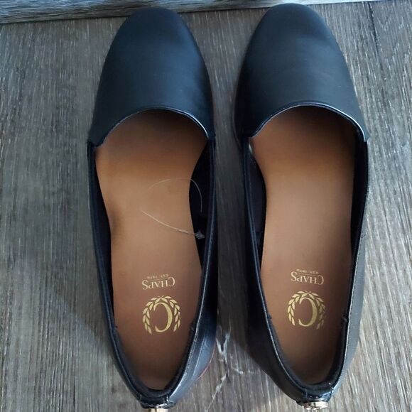 EUC Chaps Black Slip-on Loafer Shoe 7.5 - Picture 6 of 9